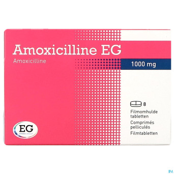 Amoxicilline eg comp  8 x 1 g