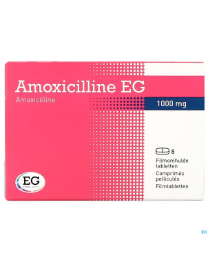 Amoxicilline eg comp  8 x 1 g
