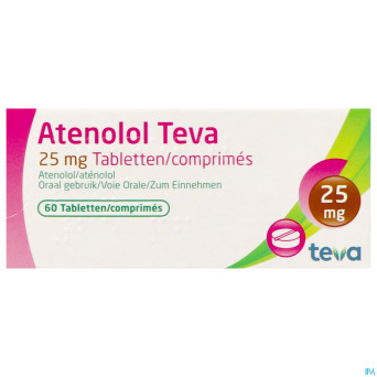 Atenolol teva comp enrob 60x 25mg