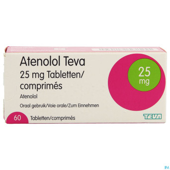Atenolol teva comp enrob 60x 25mg