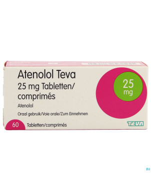 Atenolol teva comp enrob 60x 25mg
