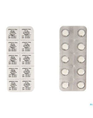 Atenolol teva comp enrob 60x 25mg