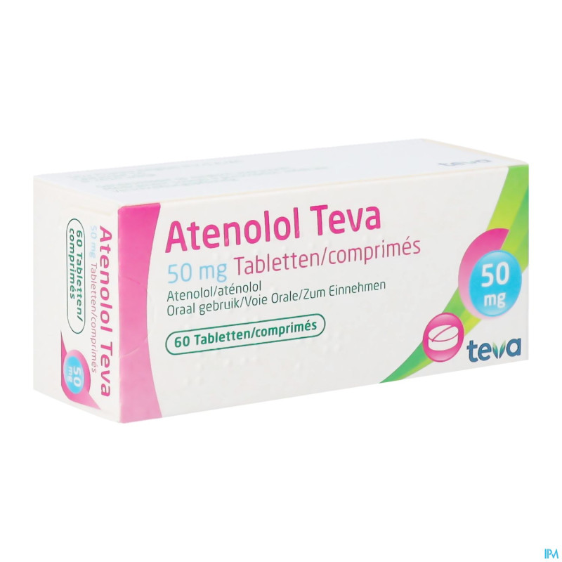 Atenolol teva comp enrob 60x 50mg