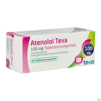 Atenolol teva comp enrob 60x100mg