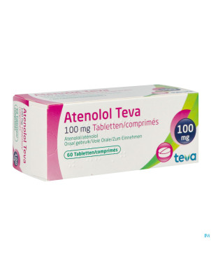 Atenolol teva comp enrob 60x100mg
