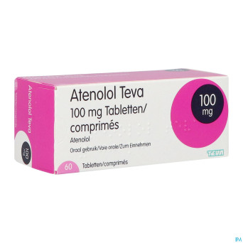 Atenolol teva comp enrob 60x100mg