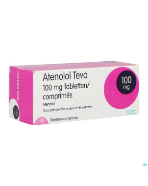 Atenolol teva comp enrob 60x100mg