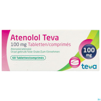 Atenolol teva comp enrob 60x100mg
