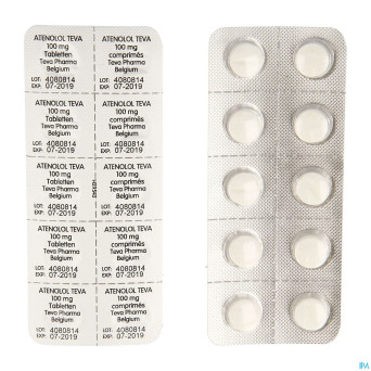 Atenolol teva comp enrob 60x100mg