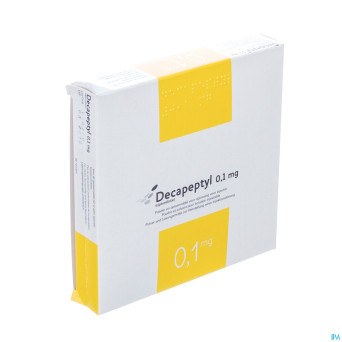 Decapeptyl 0,1mg 7fl lyo+7amp solv