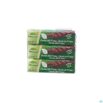 Prodia chocolat lait praline    3x42g 5889