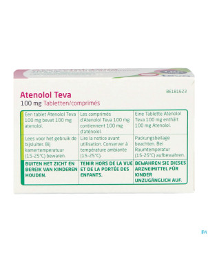 Atenolol teva comp enrob 90x100mg
