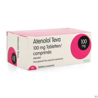 Atenolol teva comp enrob 90x100mg