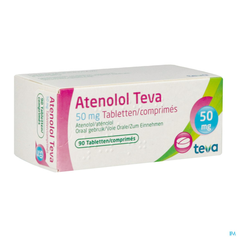 Atenolol teva comp enrob 90x 50mg