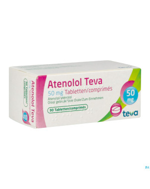 Atenolol teva comp enrob 90x 50mg