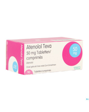 Atenolol teva comp enrob 90x 50mg