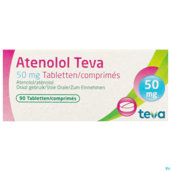 Atenolol teva comp enrob 90x 50mg