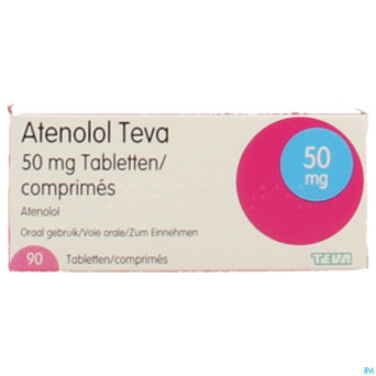 Atenolol teva comp enrob 90x 50mg