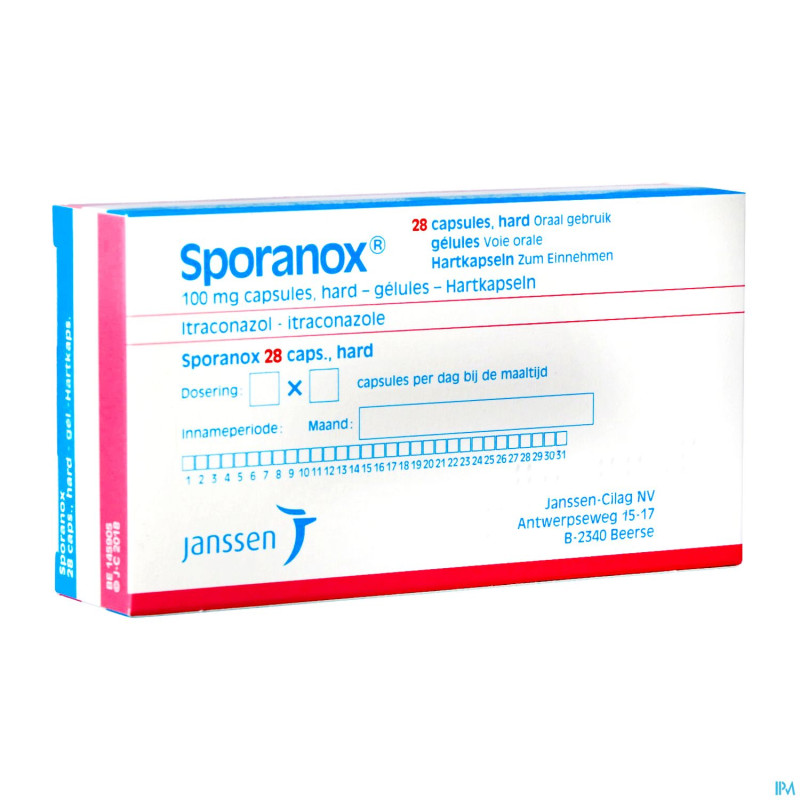 Sporanox caps 28x100mg