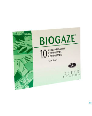 Biogaze compresse grasse 9x12cm 10