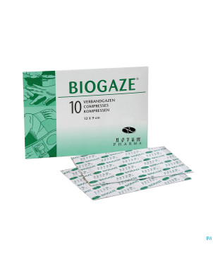 Biogaze compresse grasse 9x12cm 10