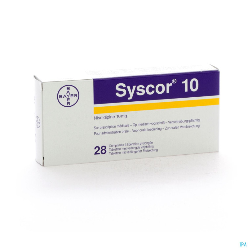 Syscor 10 comp 28 x 10 mg