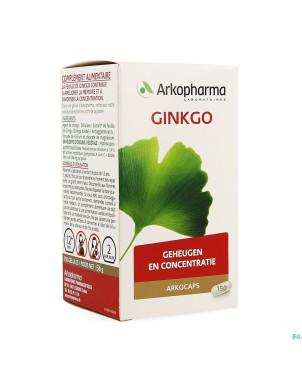 Arkogelules ginkgo biloba vegetal  150 cfr 3733110