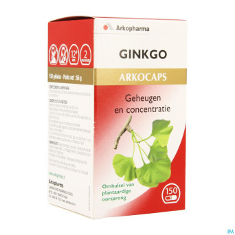 Arkogelules ginkgo biloba vegetal  150 cfr 3733110