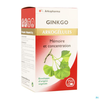 Arkogelules ginkgo biloba vegetal  150 cfr 3733110
