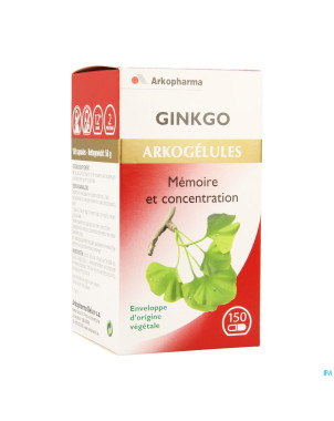 Arkogelules ginkgo biloba vegetal  150 cfr 3733110