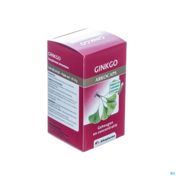 Arkogelules ginkgo biloba vegetal  150 cfr 3733110