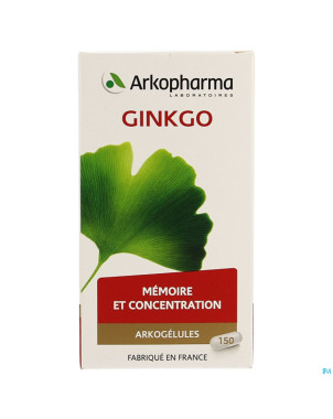 Arkogelules ginkgo biloba vegetal  150 cfr 3733110