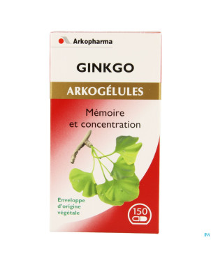 Arkogelules ginkgo biloba vegetal  150 cfr 3733110