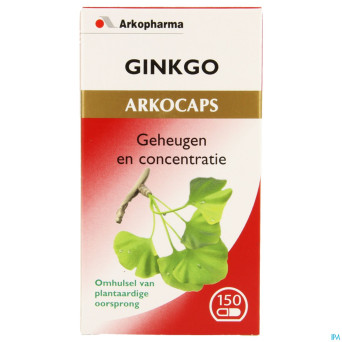 Arkogelules ginkgo biloba vegetal  150 cfr 3733110
