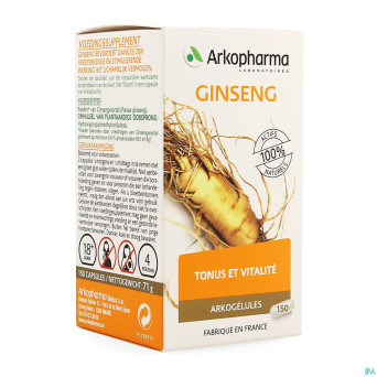 Arkogelules ginseng vegetal 150    cfr 4156907