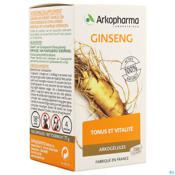 Arkogelules ginseng vegetal 150    cfr 4156907