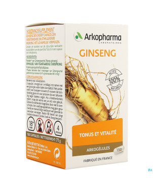 Arkogelules ginseng vegetal 150    cfr 4156907