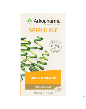 Arkogelules spirulina vegetal    150