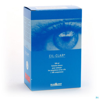 Cil-clar hygiene paupiere 100ml+cp  100