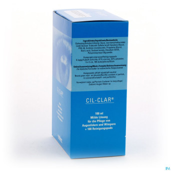 Cil-clar hygiene paupiere 100ml+cp  100