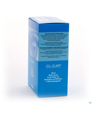 Cil-clar hygiene paupiere 100ml+cp  100