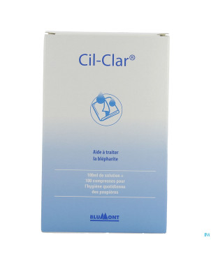 Cil-clar hygiene paupiere 100ml+cp  100