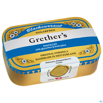 Grether's pastilles blackcurrant ss past 110g
