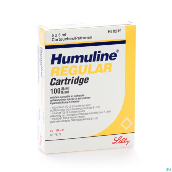Humuline regul cartr  5x300 iu/3ml