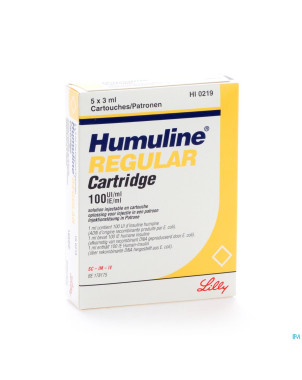 Humuline regul cartr  5x300 iu/3ml