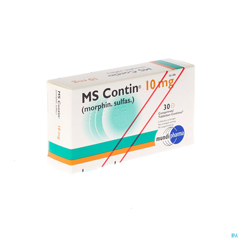 Ms contin comp 30x 10mg
