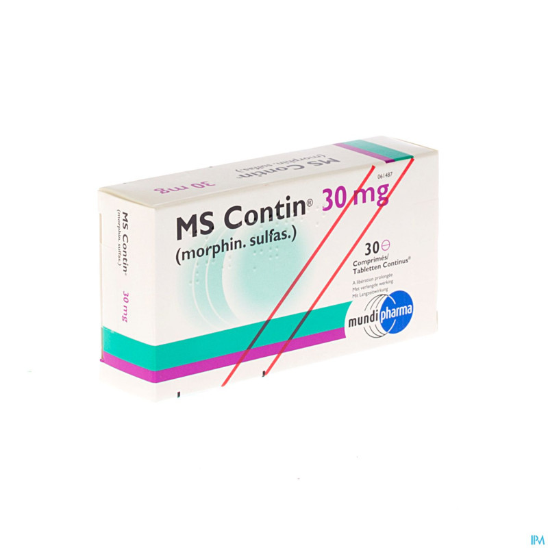 Ms contin comp 30x 30mg