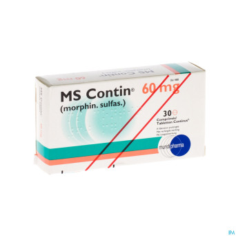 Ms contin comp 30x 60mg