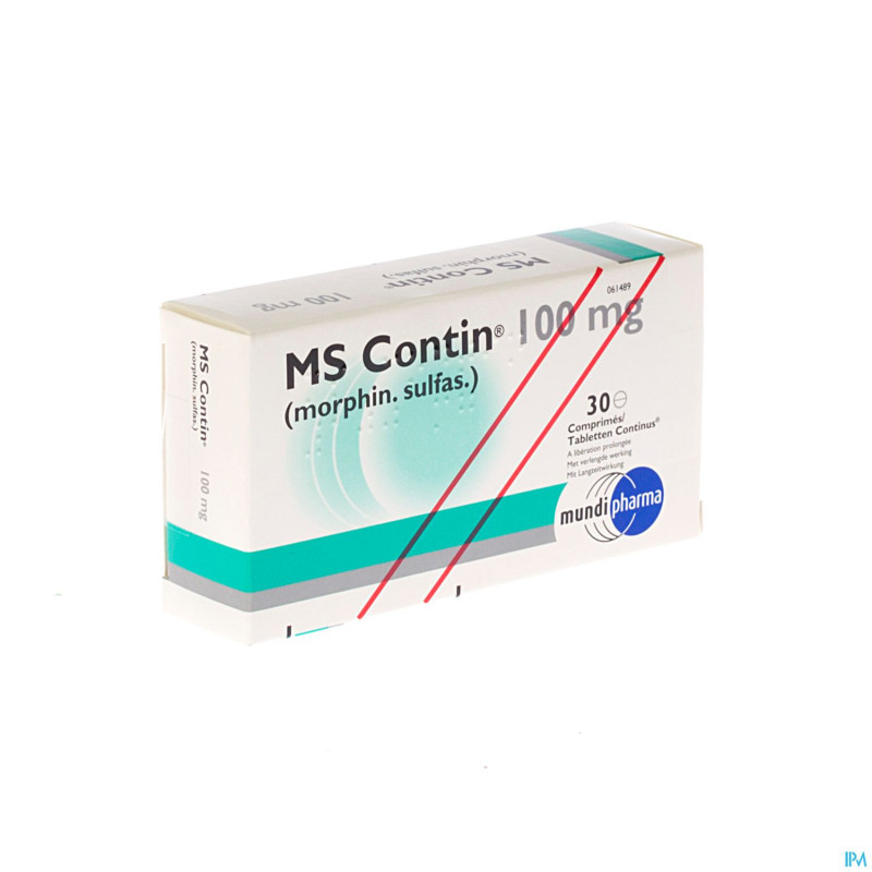 Ms contin comp 30x100mg