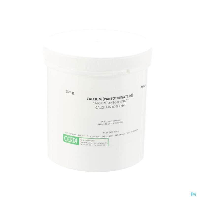 Ca pantothenate lourd    500g aca